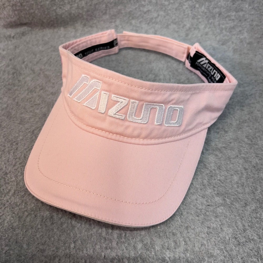 Mizuno Logo Womens Pink Mizuno Golf Visor Breast Cancer Ribbon OSFM